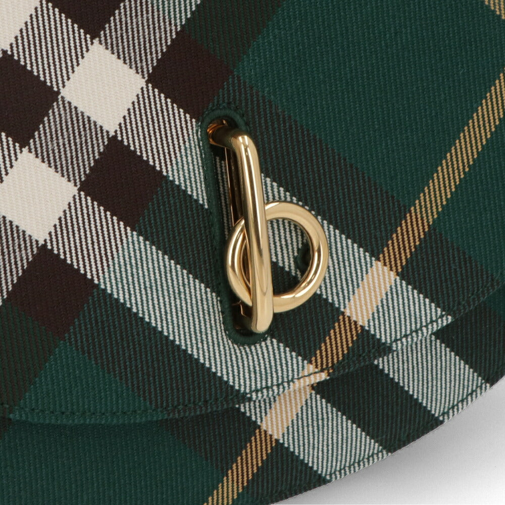 BURBERRY バーバリー レディース バッグ ショルダーバッグ ロッキングホース バッグ グリーン系 ポリエステル コットン クロスボディバッグ バーバリーチェック 8081351