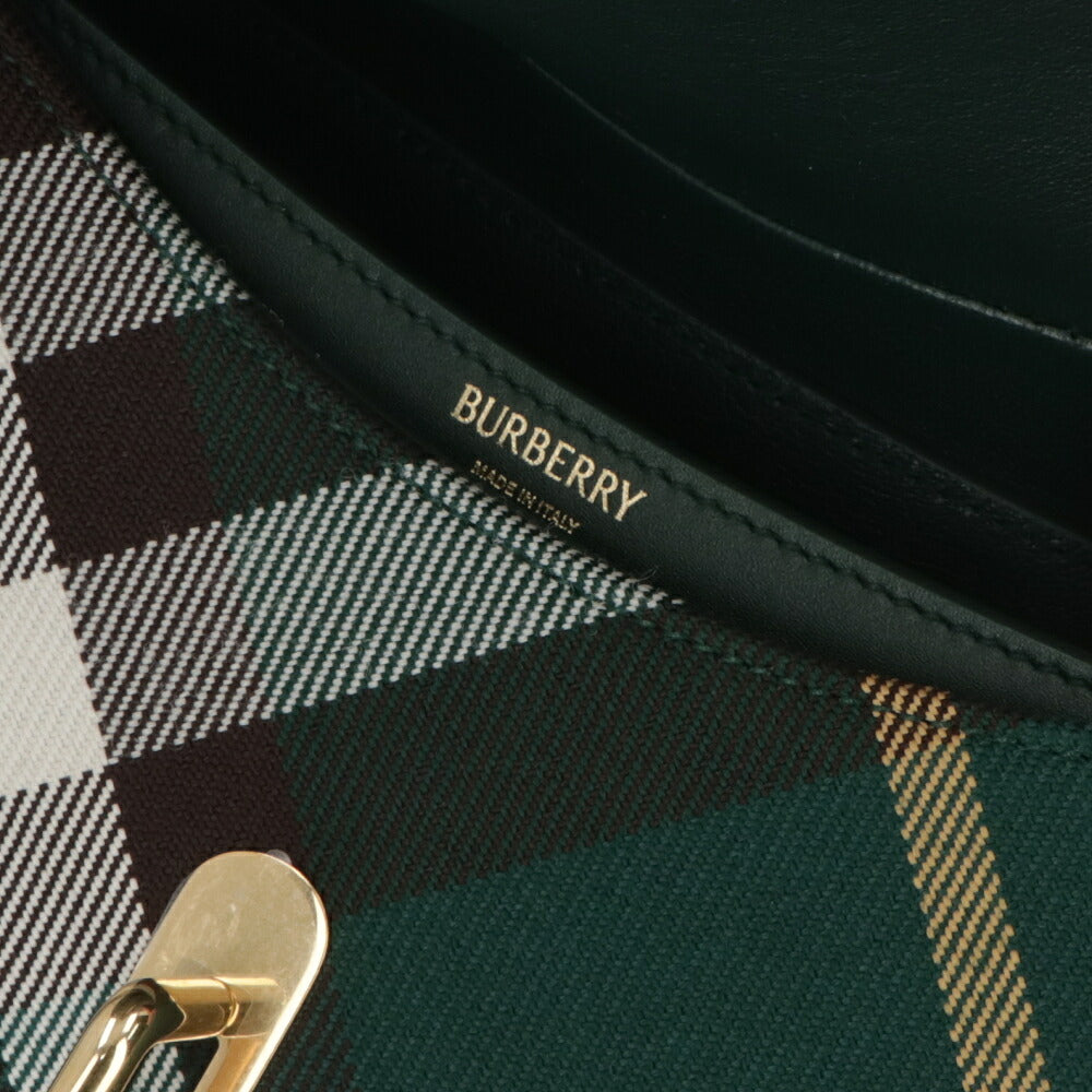 BURBERRY バーバリー レディース バッグ ショルダーバッグ ロッキングホース バッグ グリーン系 ポリエステル コットン クロスボディバッグ バーバリーチェック 8081351