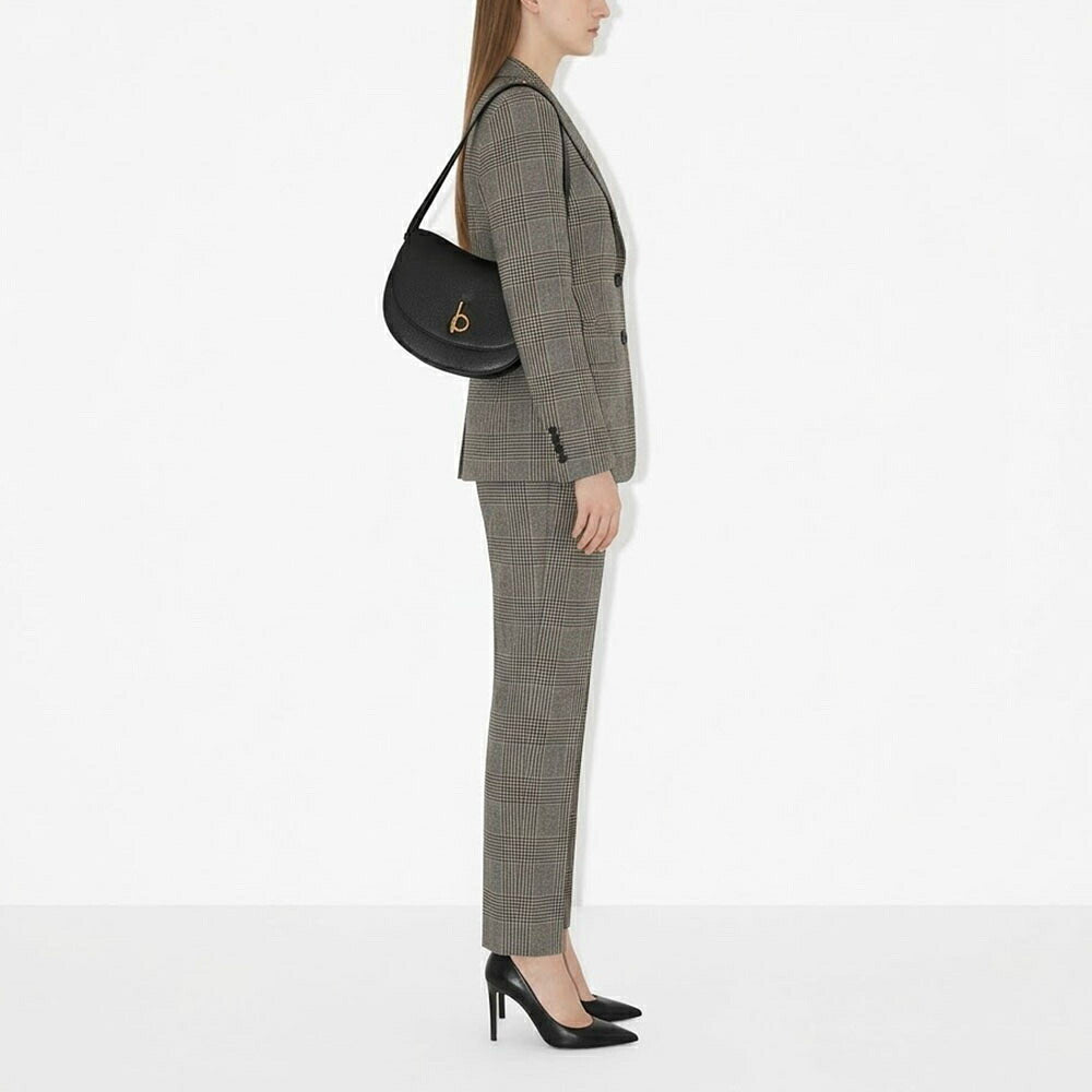 BURBERRY バーバリー レディース バッグ ショルダーバッグ ロッキングホースバッグ ブラック カーフスキン クロスボディバッグ 8081007