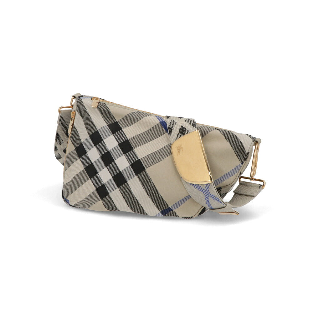 BURBERRY バーバリー レディース バッグ ショルダーバッグ シールドメッセンジャーバッグ ベージュ系 ポリエステル コットン クロスボディバッグ バーバリーチェック 8087623