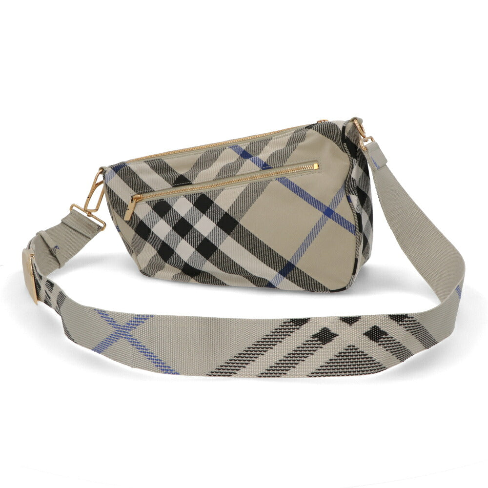 BURBERRY バーバリー レディース バッグ ショルダーバッグ シールドメッセンジャーバッグ ベージュ系 ポリエステル コットン クロスボディバッグ バーバリーチェック 8087623