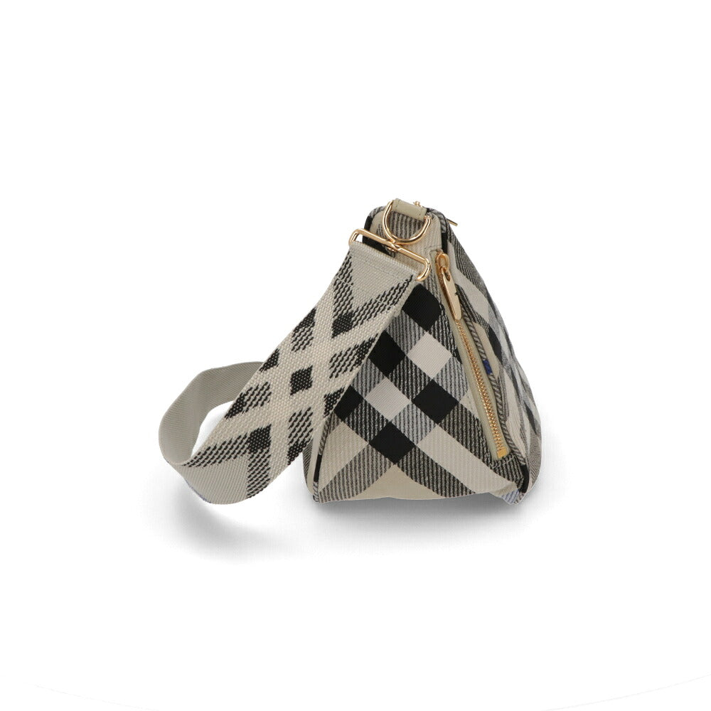 BURBERRY バーバリー レディース バッグ ショルダーバッグ シールドメッセンジャーバッグ ベージュ系 ポリエステル コットン クロスボディバッグ バーバリーチェック 8087623
