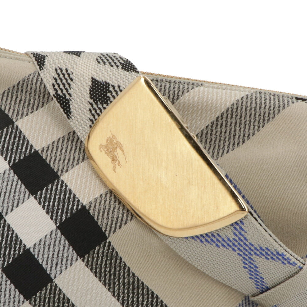 BURBERRY バーバリー レディース バッグ ショルダーバッグ シールドメッセンジャーバッグ ベージュ系 ポリエステル コットン クロスボディバッグ バーバリーチェック 8087623