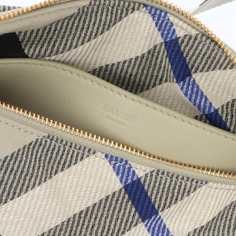 BURBERRY バーバリー レディース バッグ ショルダーバッグ シールドメッセンジャーバッグ ベージュ系 ポリエステル コットン クロスボディバッグ バーバリーチェック 8087623