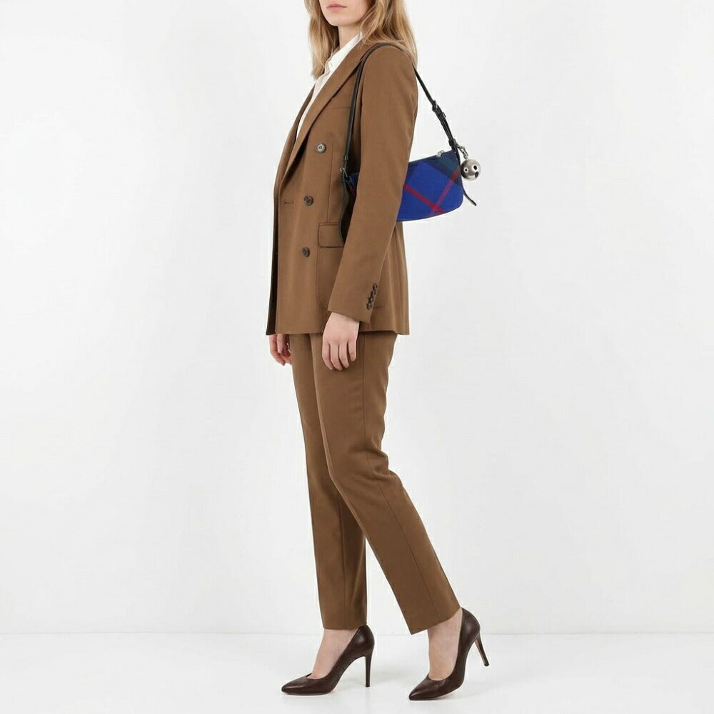 BURBERRY バーバリー レディース バッグ ショルダーバッグ ブルー系 ポリステル コットン ベルトバッグ バーバリーチェック 8086020
