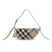 BURBERRY バーバリー レディース バッグ ショルダーバッグ ベージュ系 ポリエステル コットン ベルトバッグ バーバリーチェック 8086021
