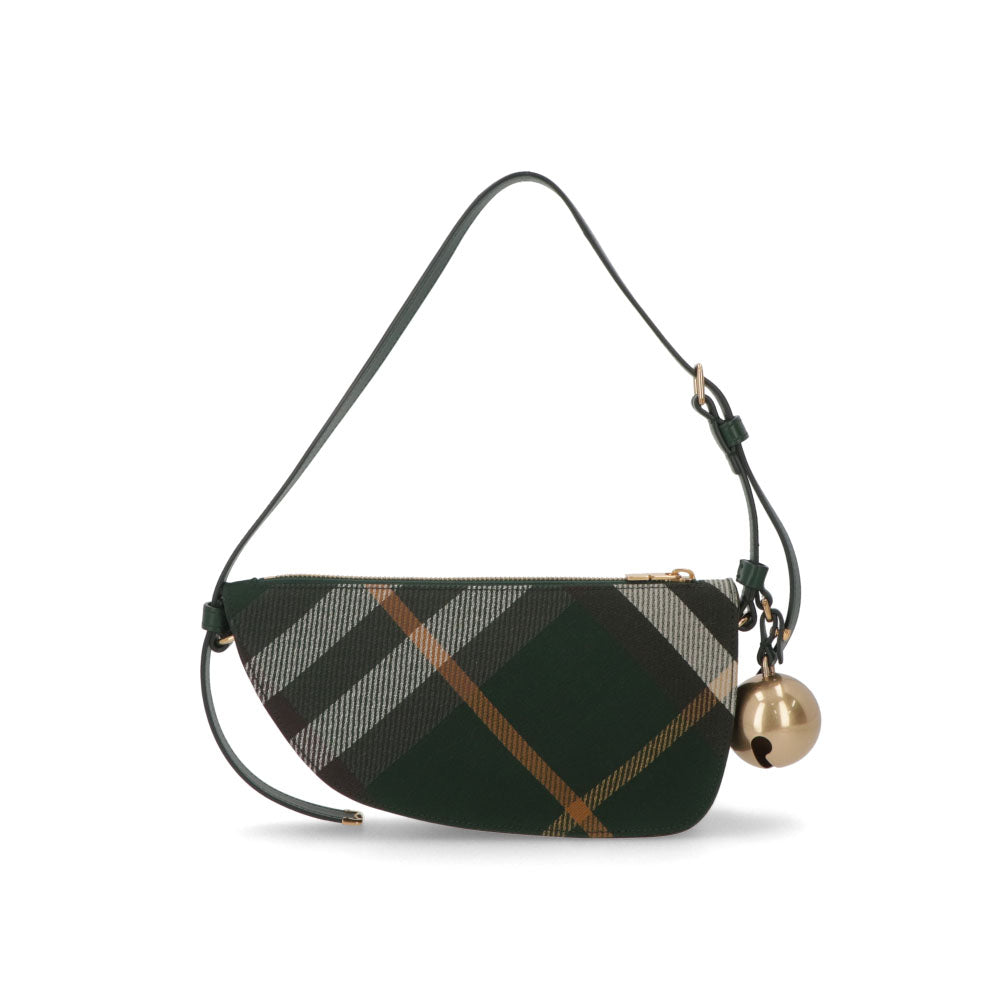 BURBERRY バーバリー レディース バッグ ショルダーバッグ グリーン系 ポリエステル コットン ベルトバッグ バーバリーチェック 8088986