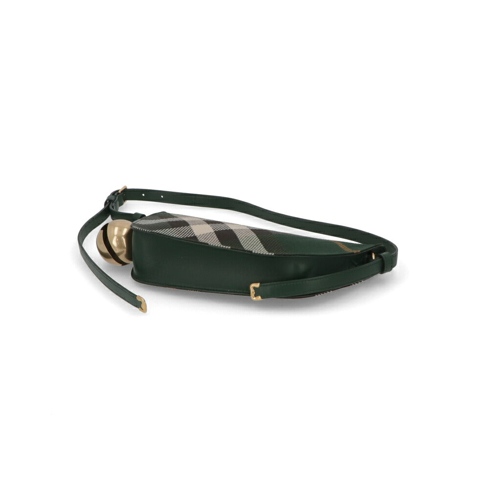 BURBERRY バーバリー レディース バッグ ショルダーバッグ グリーン系 ポリエステル コットン ベルトバッグ バーバリーチェック 8088986