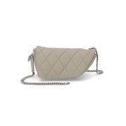 BURBERRY バーバリー レディース バッグ ショルダーバッグ シールド ライトグレー ラムレザー チェーンバッグ キルティング 8087267