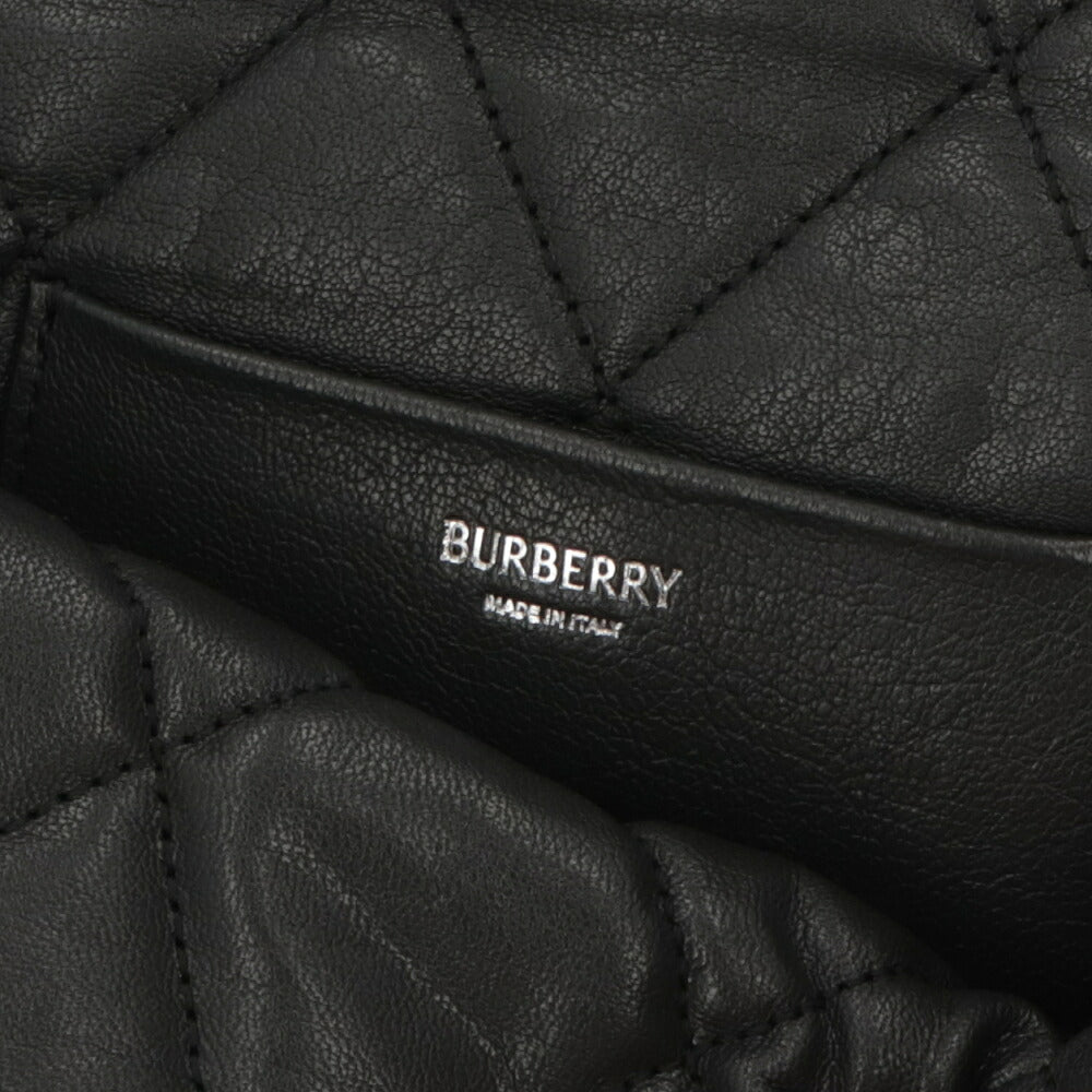 BURBERRY バーバリー レディース バッグ ショルダーバッグ シールド チャコールグレー ラムレザー チェーンバッグ キルティング 8087272