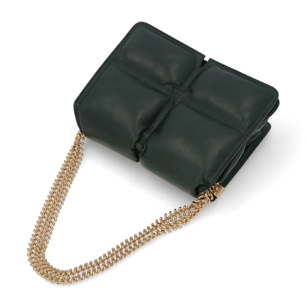 BURBERRY バーバリー レディース バッグ ショルダーバッグ グリーン カーフスキン チェーンバッグ パファーバッグ 8081693