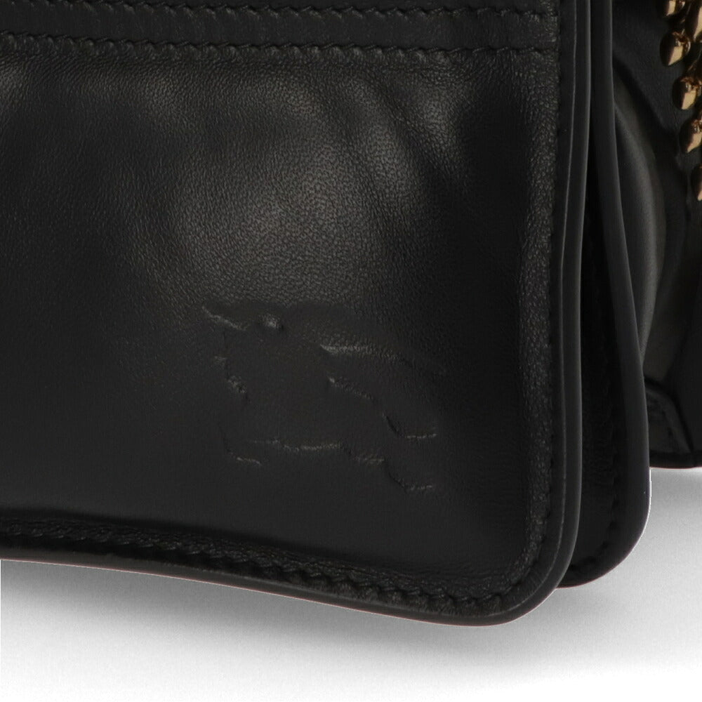 BURBERRY バーバリー レディース バッグ ショルダーバッグ ブラック ラムレザー チェーンバッグ パファーバッグ 8081694