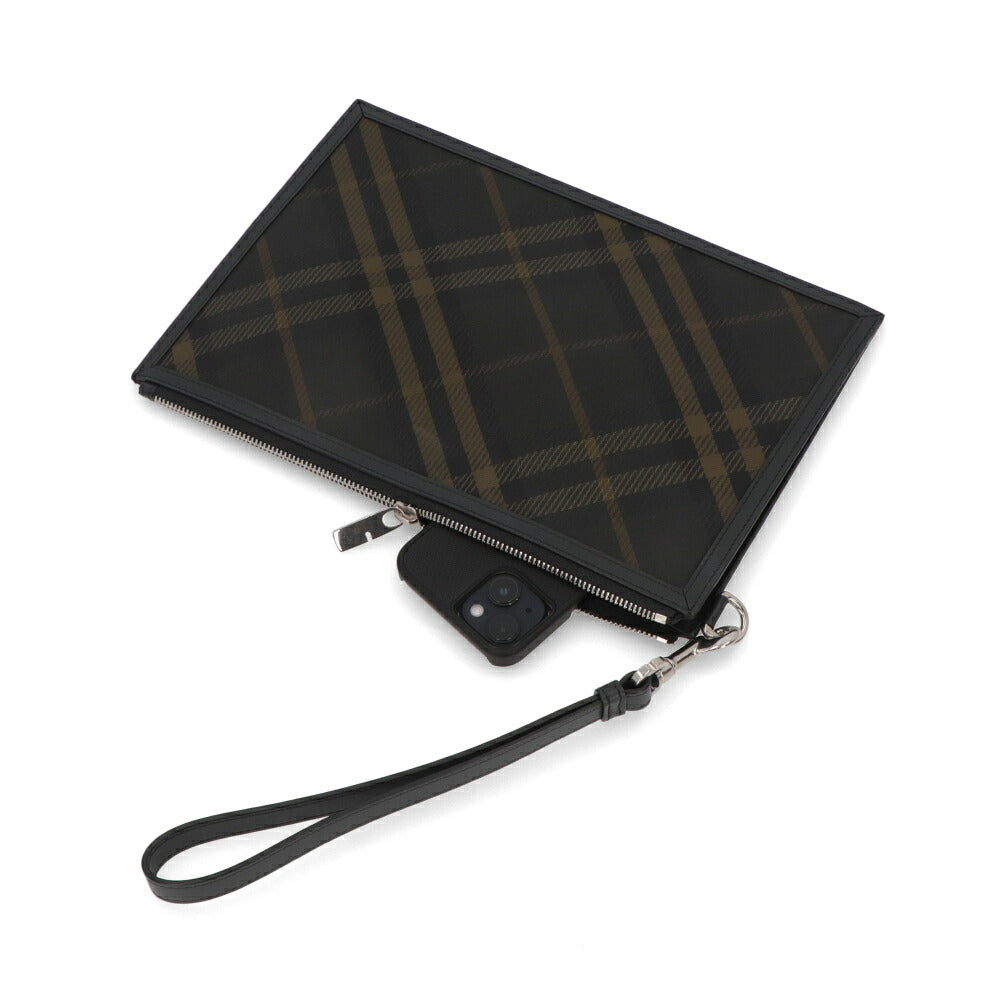 BURBERRY バーバリー ユニセックス バッグ クラッチバッグ グリーン系 バーバリーチェック 8098461