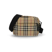 BURBERRY バーバリー ユニセックス バッグ ショルダーバッグ ベージュ系 ナイロン カーフレザー クロスボディバッグ バーバリーチェック 8084111