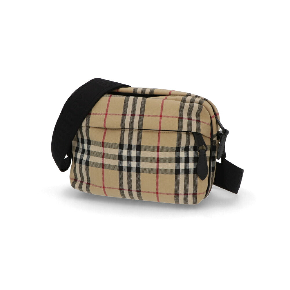 BURBERRY バーバリー ユニセックス バッグ ショルダーバッグ ベージュ系 ナイロン カーフレザー クロスボディバッグ バーバリーチェック 8084111