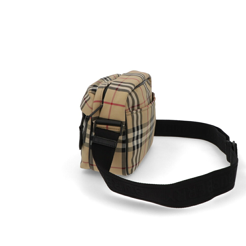 BURBERRY バーバリー ユニセックス バッグ ショルダーバッグ ベージュ系 ナイロン カーフレザー クロスボディバッグ バーバリーチェック 8084111