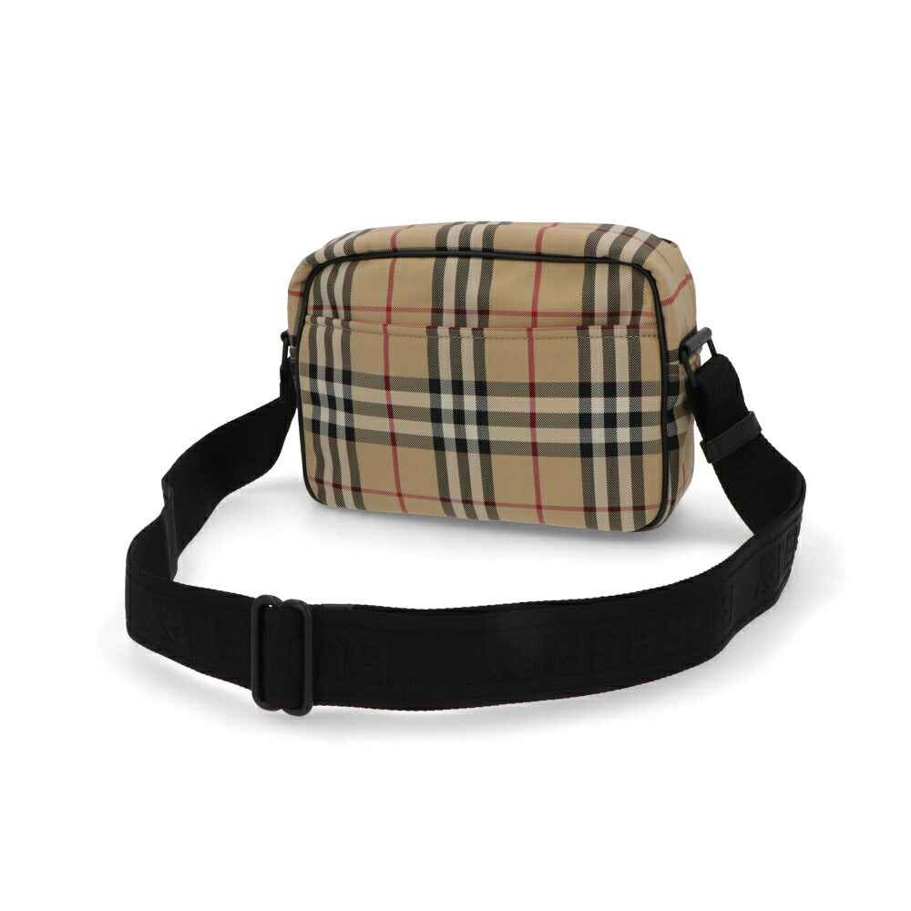 BURBERRY バーバリー ユニセックス バッグ ショルダーバッグ ベージュ系 ナイロン カーフレザー クロスボディバッグ バーバリーチェック 8084111