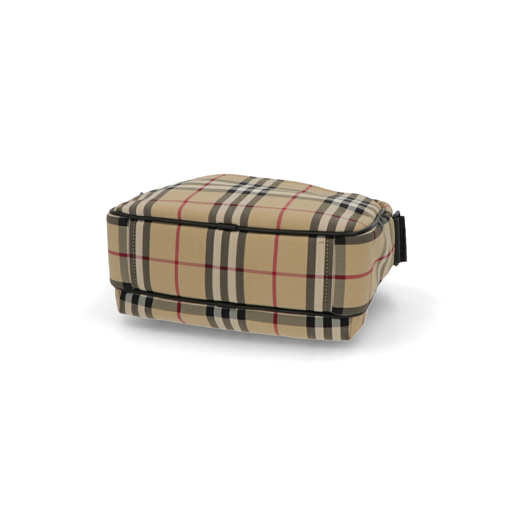 BURBERRY バーバリー ユニセックス バッグ ショルダーバッグ ベージュ系 ナイロン カーフレザー クロスボディバッグ バーバリーチェック 8084111