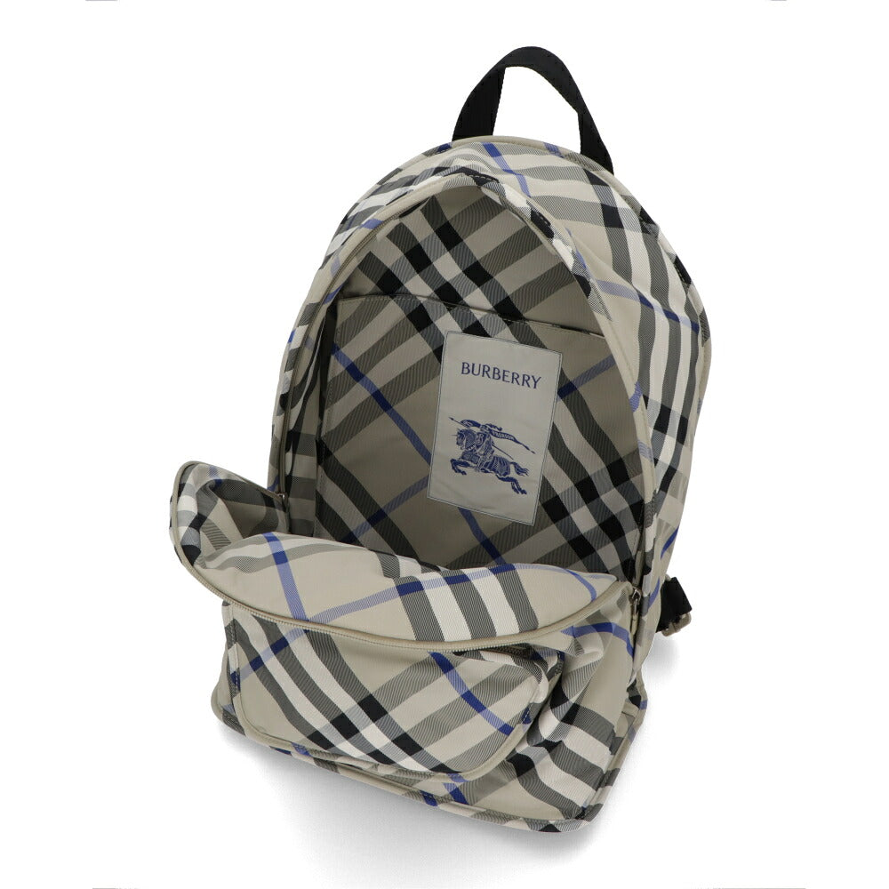BURBERRY バーバリー ユニセックス バッグ リュック・デイパック グレー系マルチカラー ナイロン リュックサック チェック柄