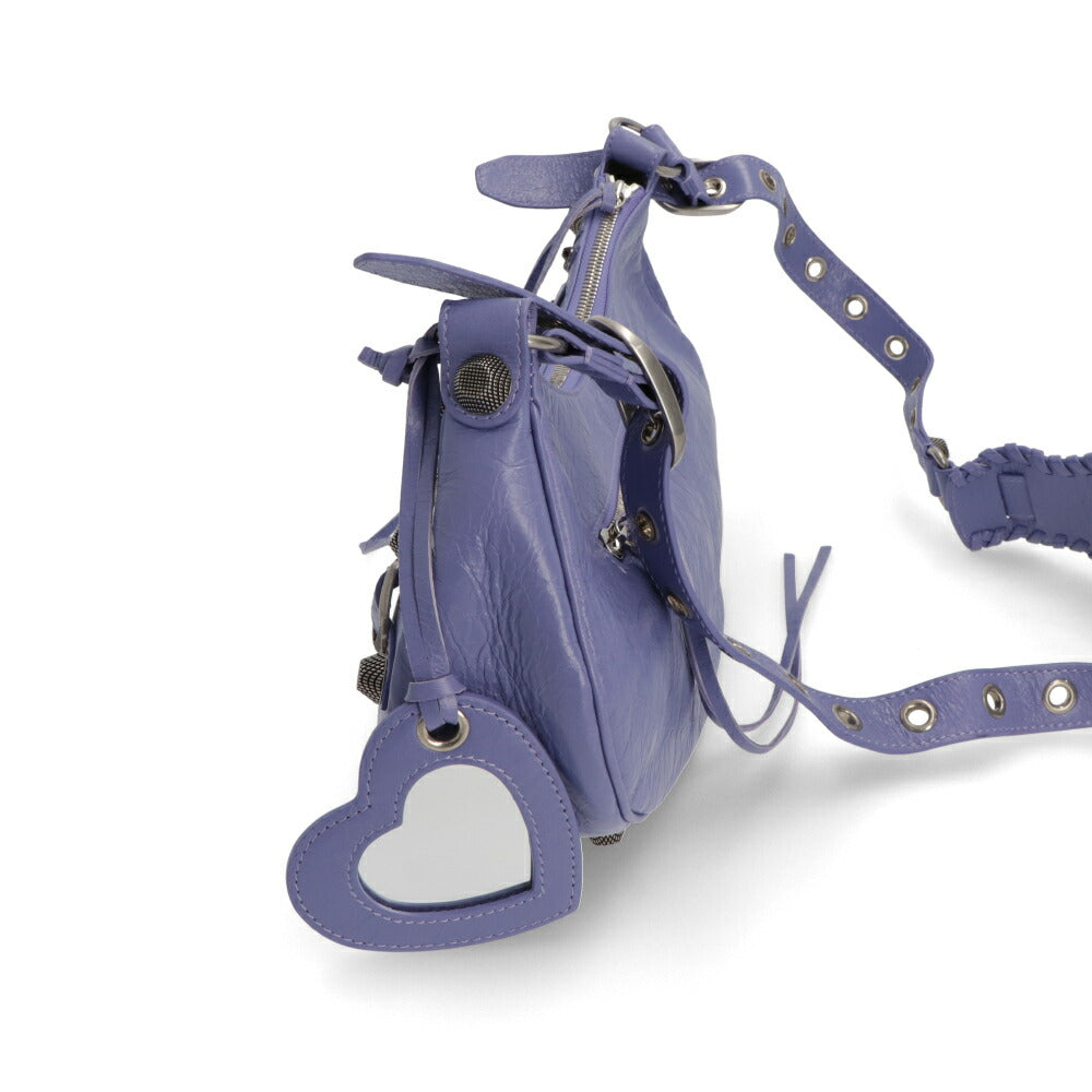 BALENCIAGA バレンシアガ レディース バッグ ショルダーバッグ パープル ラムスキン Le Cagole クロスボディバッグ 671307 1VG9Y
