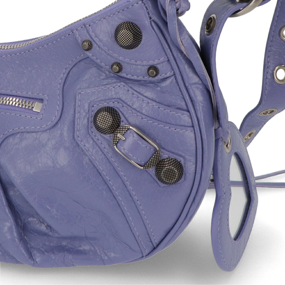 BALENCIAGA バレンシアガ レディース バッグ ショルダーバッグ パープル ラムスキン Le Cagole クロスボディバッグ 671307 1VG9Y