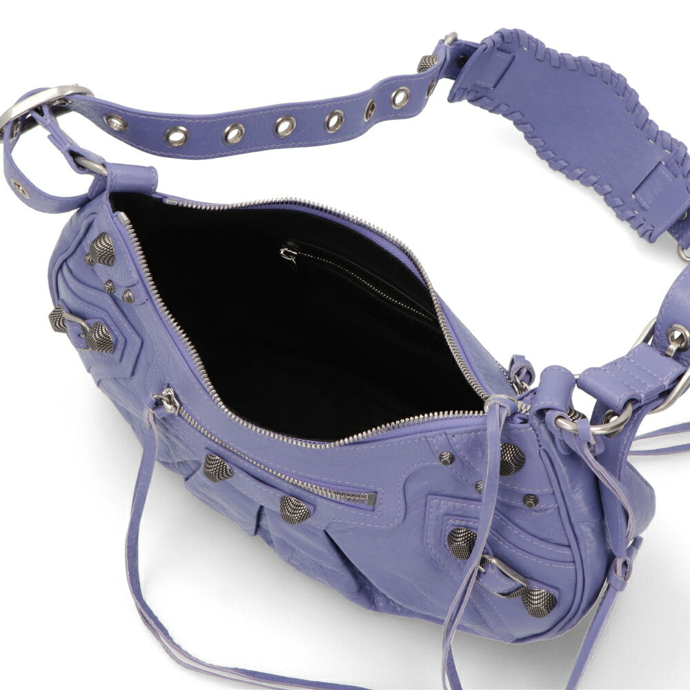 BALENCIAGA バレンシアガ レディース バッグ ショルダーバッグ パープル ラムスキン Le Cagole クロスボディバッグ 671307 1VG9Y