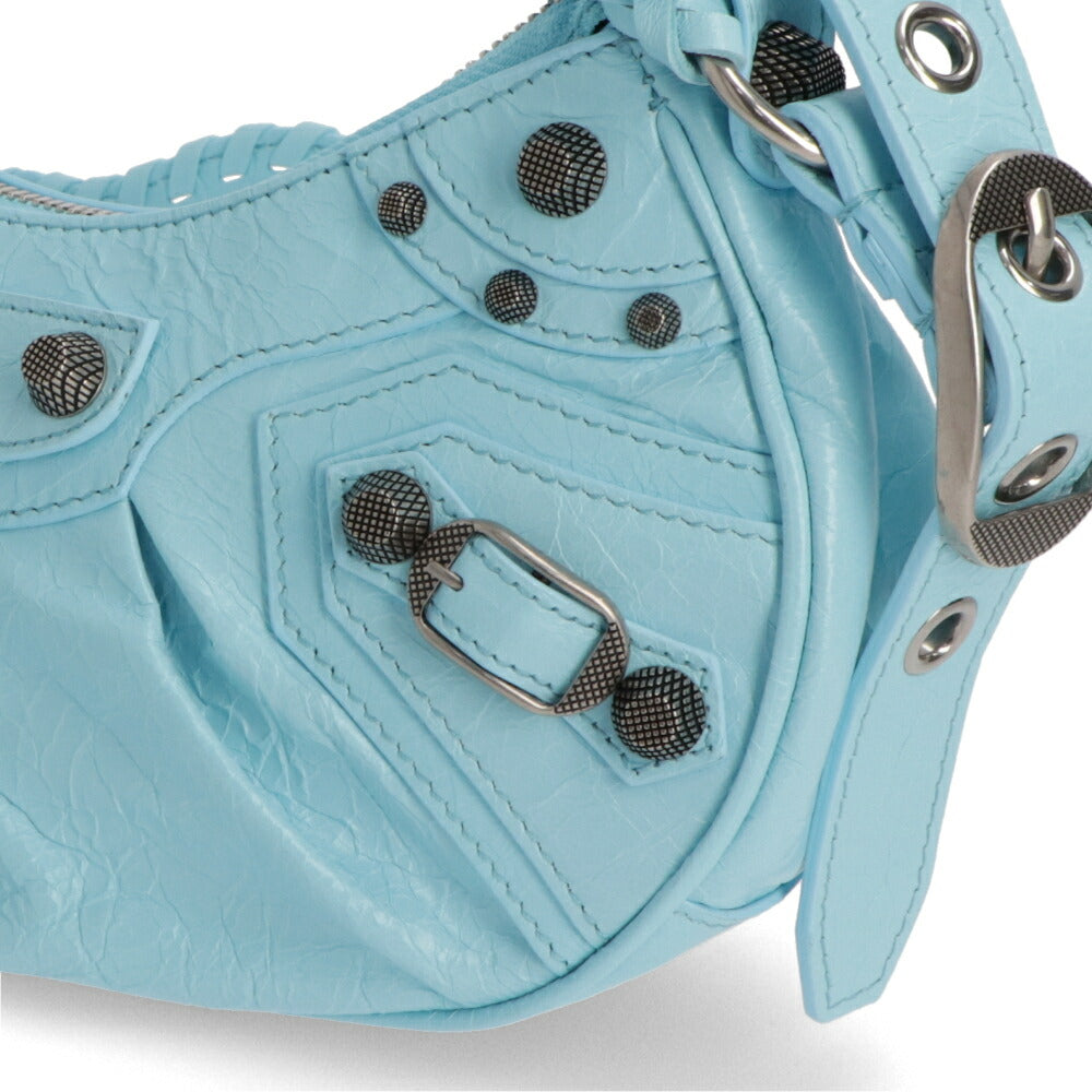 BALENCIAGA バレンシアガ レディース バッグ ショルダーバッグ ライトブルー ラムスキン Le Cagole XS クロスボディバッグ 671309 1VG9Y