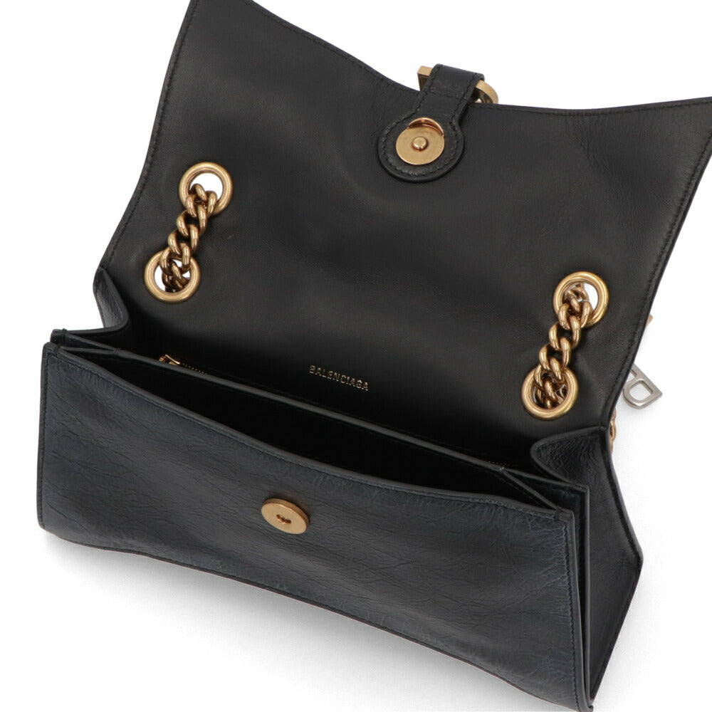 BALENCIAGA バレンシアガ ショルダーバッグ ブラック チェーンショルダー ロゴ チャーム付き 781920 2AA6W