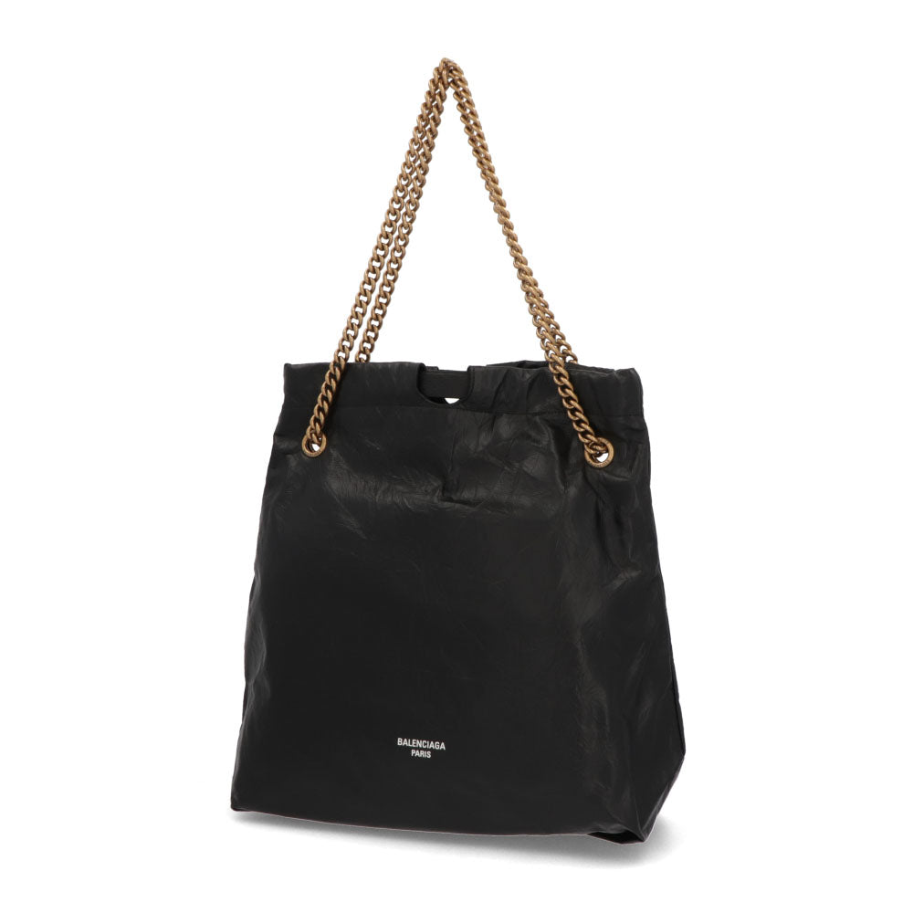 BALENCIAGA クラッシュ ショルダーバッグ ブラック チェーンバッグ ロゴ 742941