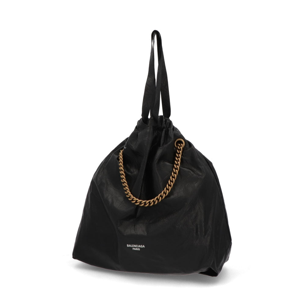 BALENCIAGA クラッシュ ショルダーバッグ ブラック チェーンバッグ ロゴ 742941