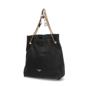 BALENCIAGA バレンシアガ ショルダーバッグ ブラック チェーンバッグ ロゴ チャーム付き 742941 2AA6W 1000