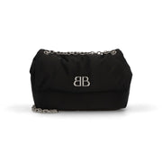 BALENCIAGA バレンシアガ ショルダーバッグ MONACO M モナコ ブラック チェーンショルダー ロゴ 765945 2AA6C 1000