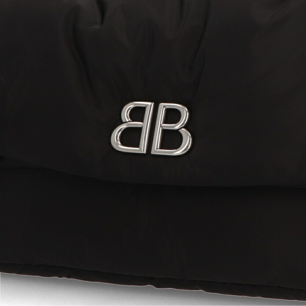 BALENCIAGA バレンシアガ ショルダーバッグ MONACO M モナコ ブラック チェーンショルダー ロゴ 765945 2AA6C 1000