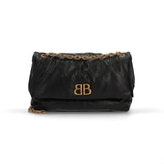 BALENCIAGA バレンシアガ ショルダーバッグ MONACO M モナコ ブラック チェーンショルダー ロゴ 765945 2AAR8 1000
