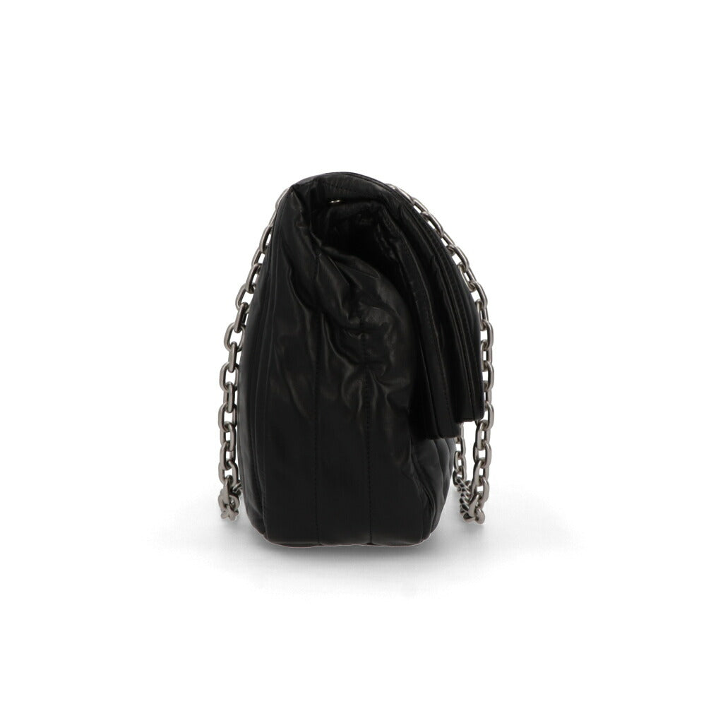 BALENCIAGA バレンシアガ ショルダーバッグ MONACO M モナコ ブラック チェーンショルダー ロゴ 765945 2AASE 1000