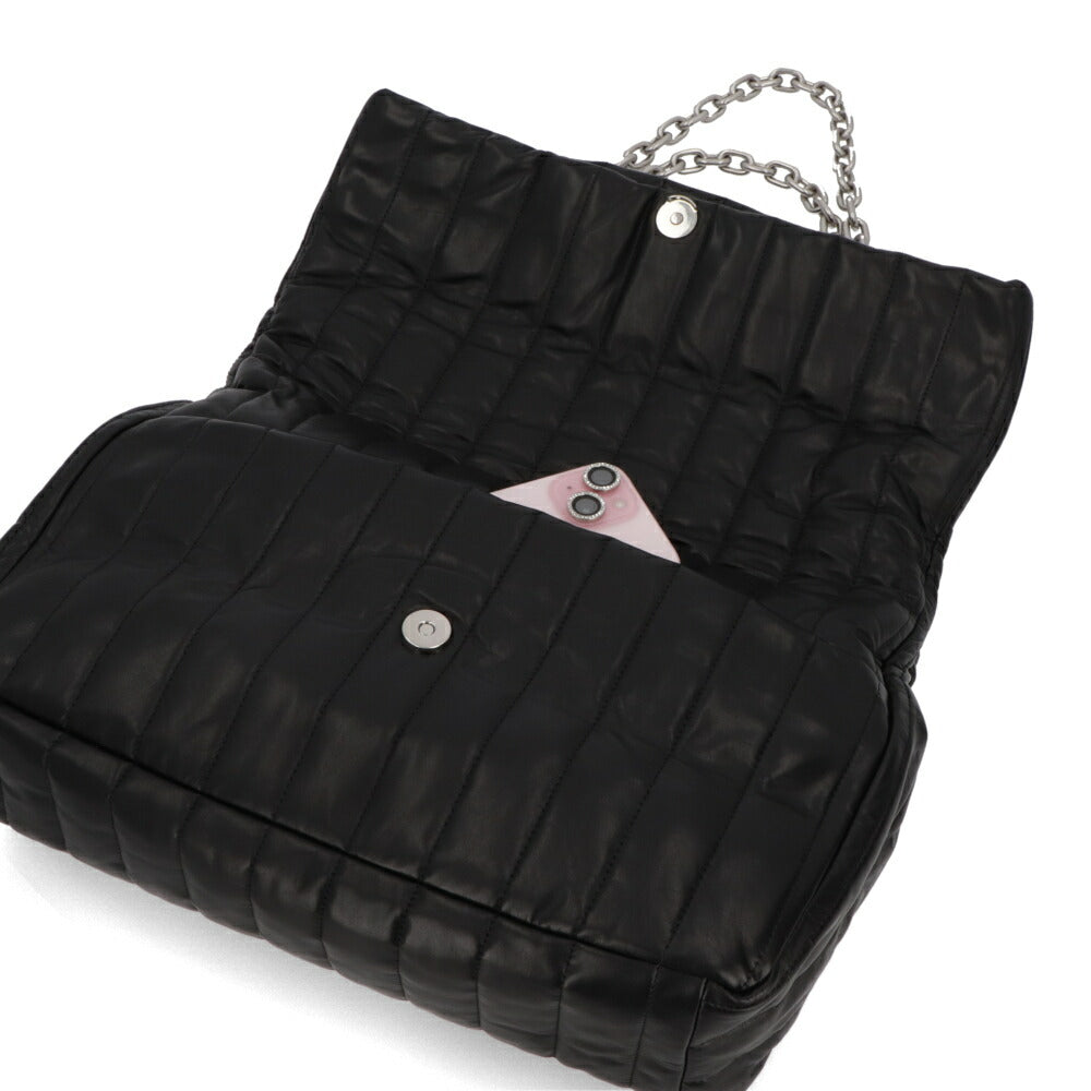 BALENCIAGA バレンシアガ ショルダーバッグ MONACO M モナコ ブラック チェーンショルダー ロゴ 765945 2AASE 1000