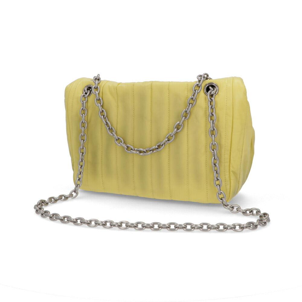BALENCIAGA バレンシアガ ショルダーバッグ MONACO S モナコ  イエロー チェーンショルダー ロゴ 765966 2AA1I 3504