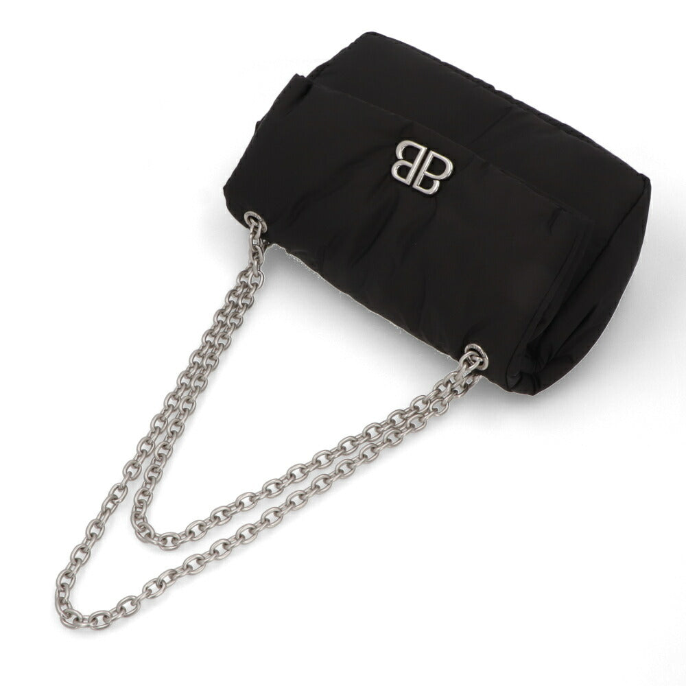 BALENCIAGA バレンシアガ ショルダーバッグ MONACO S モナコ  ブラック チェーンショルダー ロゴ 765966 2AA6C 1000