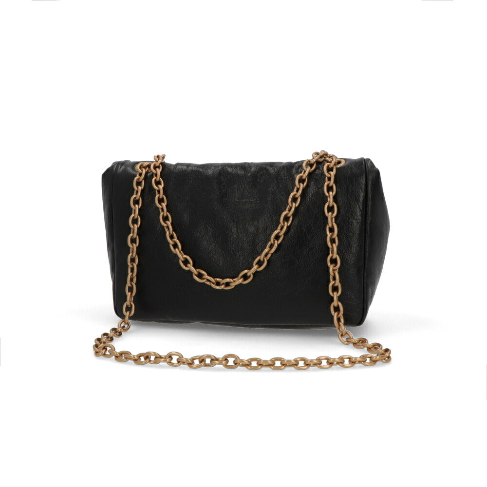 BALENCIAGA バレンシアガ ショルダーバッグ MONACO S モナコ ブラック チェーンショルダー ロゴ 765966 2AAR8 1000