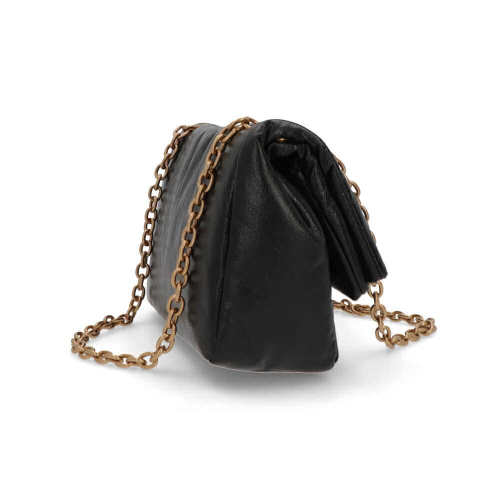 BALENCIAGA バレンシアガ ショルダーバッグ MONACO S モナコ ブラック チェーンショルダー ロゴ 765966 2AAR8 1000