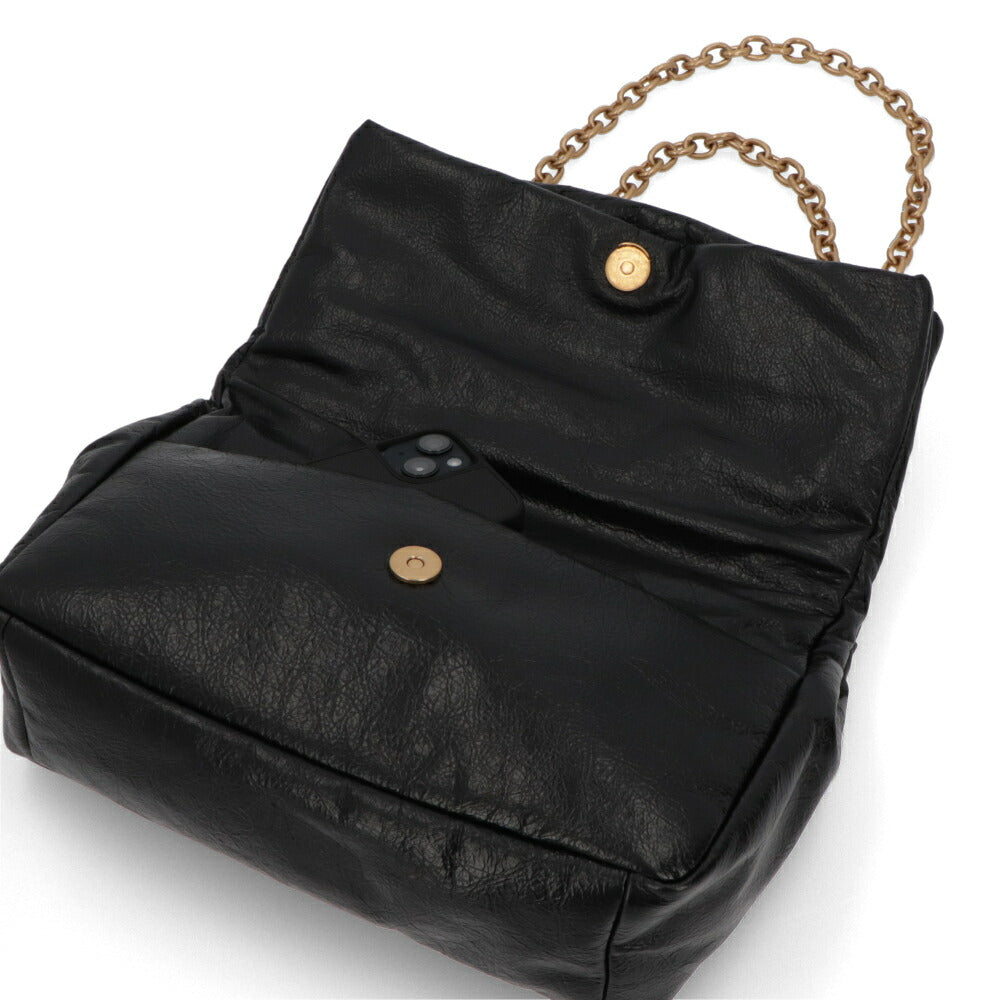 BALENCIAGA バレンシアガ ショルダーバッグ MONACO S モナコ ブラック チェーンショルダー ロゴ 765966 2AAR8 1000