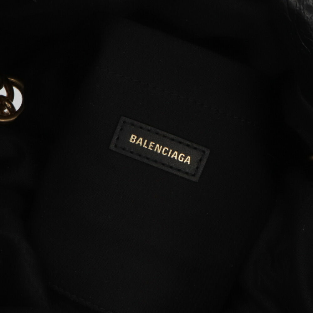 BALENCIAGA バレンシアガ ショルダーバッグ MONACO S モナコ ブラック チェーンショルダー ロゴ 765966 2AAR8 1000