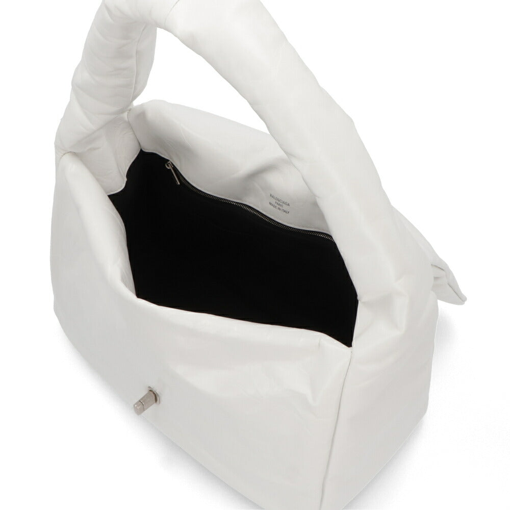 BALENCIAGA ショルダーバッグ Monaco Medium Sling Bag ホワイト ロゴ 肩掛けバッグ 787902 2AA3Z 9001