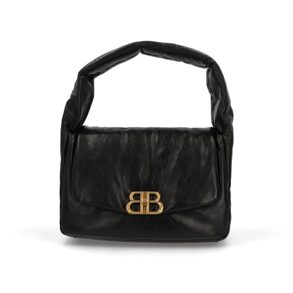 BALENCIAGA ショルダーバッグ Monaco Medium Sling Bag ブラック ロゴ 肩掛けバッグ 787902 2AA41 1000