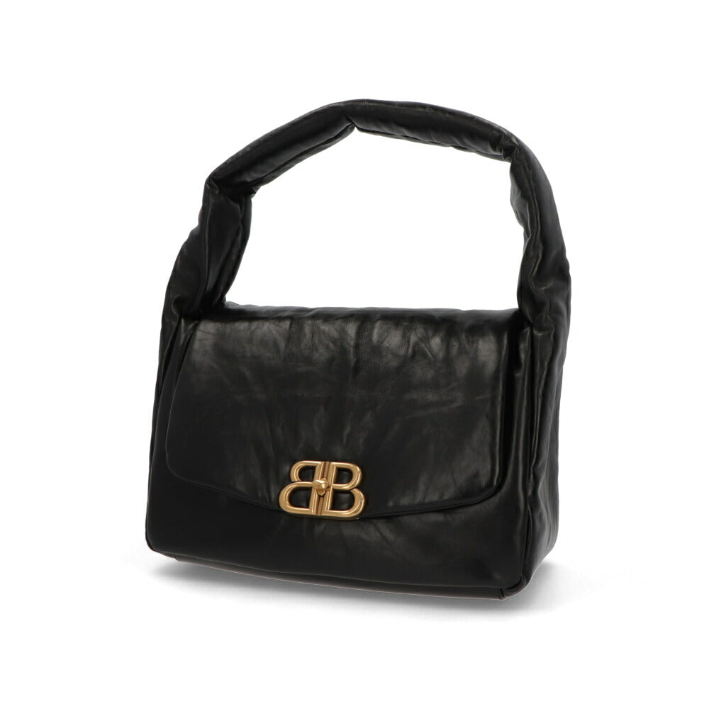 BALENCIAGA ショルダーバッグ Monaco Medium Sling Bag ブラック ロゴ 肩掛けバッグ 787902 2AA41 1000