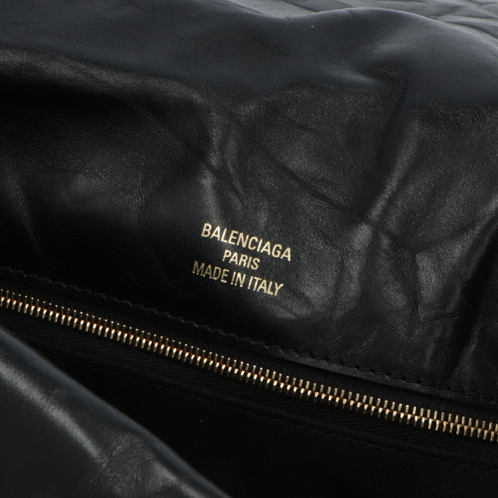BALENCIAGA ショルダーバッグ Monaco Medium Sling Bag ブラック ロゴ 肩掛けバッグ 787902 2AA41 1000