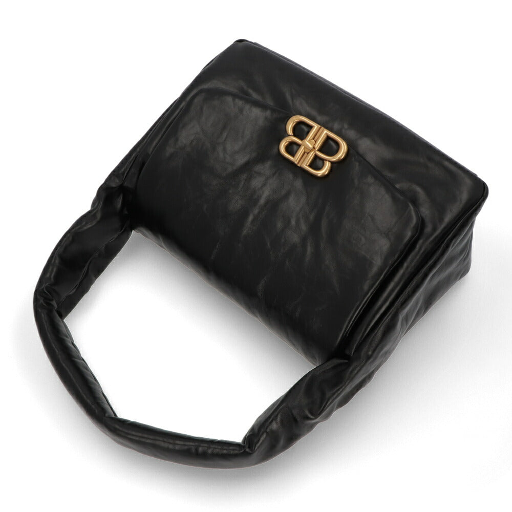 BALENCIAGA ショルダーバッグ Monaco Medium Sling Bag ブラック ロゴ 肩掛けバッグ 787902 2AA41 1000