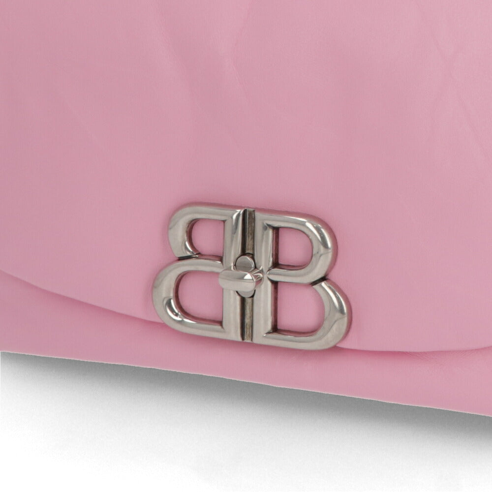 BALENCIAGA ショルダーバッグ Monaco Medium Sling Bag ピンク ロゴ 肩掛けバッグ 787896 2AA3Z 5820