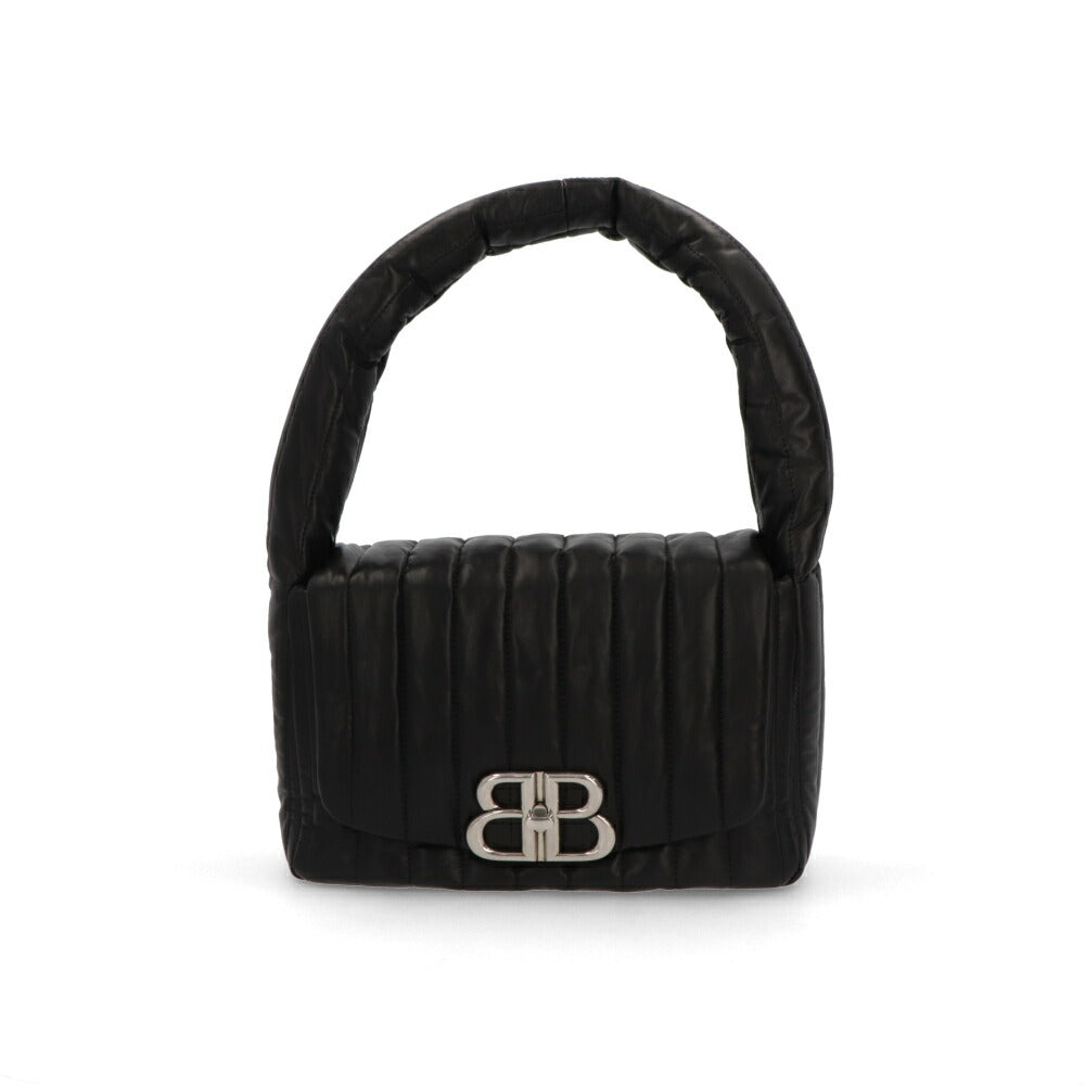 BALENCIAGA ショルダーバッグ Monaco Medium Sling Bag ブラック ロゴ 肩掛けバッグ 787896 2AA7Z 1000