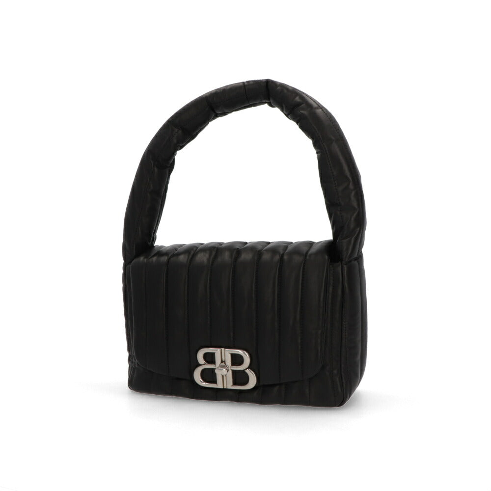 BALENCIAGA ショルダーバッグ Monaco Medium Sling Bag ブラック ロゴ 肩掛けバッグ 787896 2AA7Z 1000